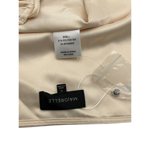 Majorelle Satin Beige Waldorf Size XS Blouse