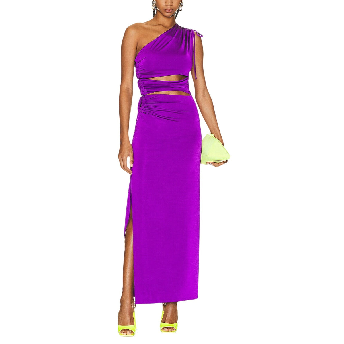 Ila Ruched Purple Asita Dress Size 34 EU / US 2 NWT