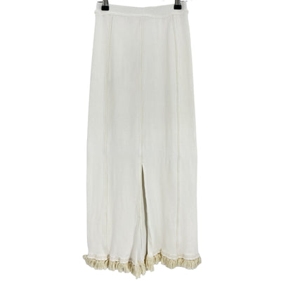 Acne Studios Ribbed Cream Midi Skirt Size XS