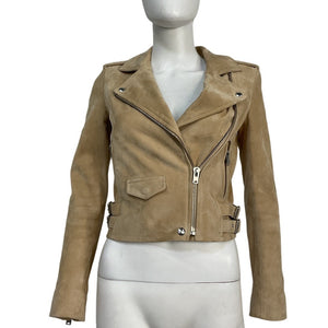 Iro Suede Beige Ashley Jacket Size 34