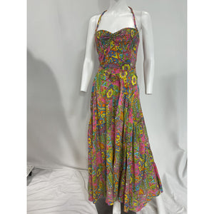 Swf 'Halter' Pink Viscose Blend Dress Size L