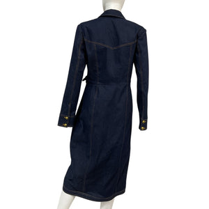 Veronica Beard Denim Dark Oxford Arlington Dress Size 12
