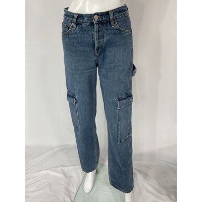 Still Here 'Charlie' Black Cargo Pants Size 24