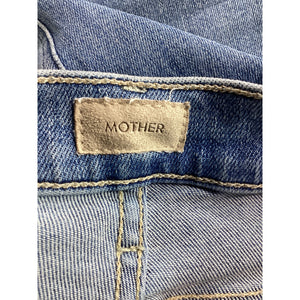 Mother Mid Rise 'Dazzler' Ankle Fray Denim Jeans Size 25