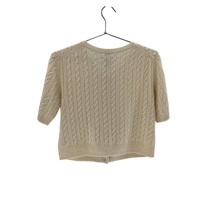 Reformation Cable Knit Beige Claire Size XS Cashmere Blend Cardigan