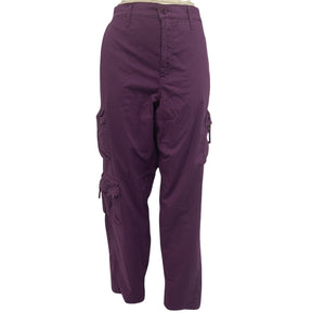 Pistola Cotton Blend Washed Aubergine Bobbie Pants Size 32
