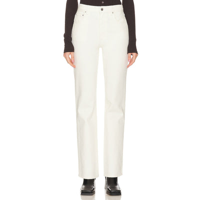 Grlfrnd High Rise Cream Melanie Bootcut Denim Jeans Size 25