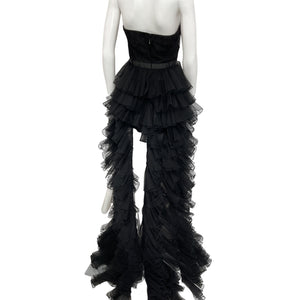 Lovers And Friends Ruffled Black Elsa Dress Size M NWT
