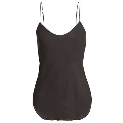 Nili Lotan Silk Crepe De Chine Black Isabella Camisole Size XS
