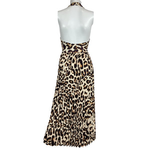 Le Superbe Leopard Print Brown Cathouse Dress Size XS