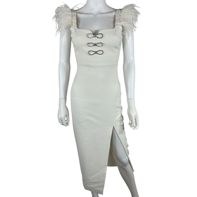 Likely Embellished Cream Rizzo Dress Size 00