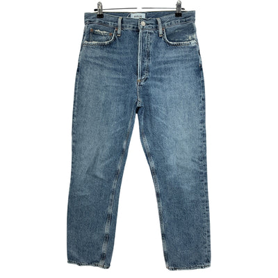 Agolde High Rise Blue Riley Denim Jeans Size 28