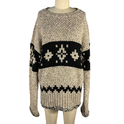Khaite Oversized Beige Tabi Cashmere Sweater Size S