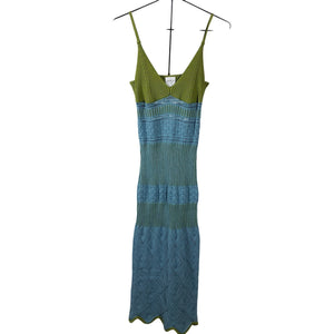 Misa Los Angeles Knit Blue Sezen Size S Dress