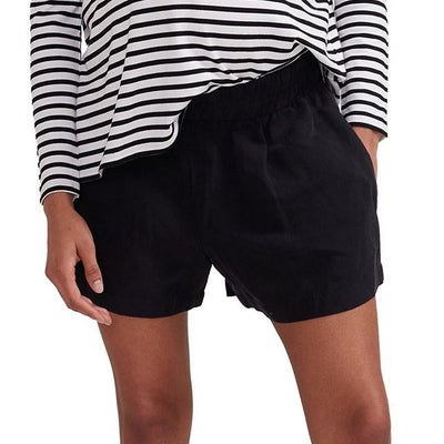 Hatch Soft Black Asher Under The Bump Maternity Shorts Size 3