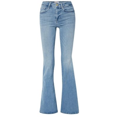 Frame High Rise Blue Le One Flare Denim Jeans Size 2
