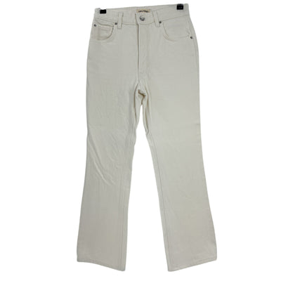 Grlfrnd High Rise Cream Melanie Bootcut Denim Jeans Size 25