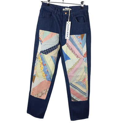 Madewell Artisanal Dark Rinse Quilt Panel Denim Jeans Size 10