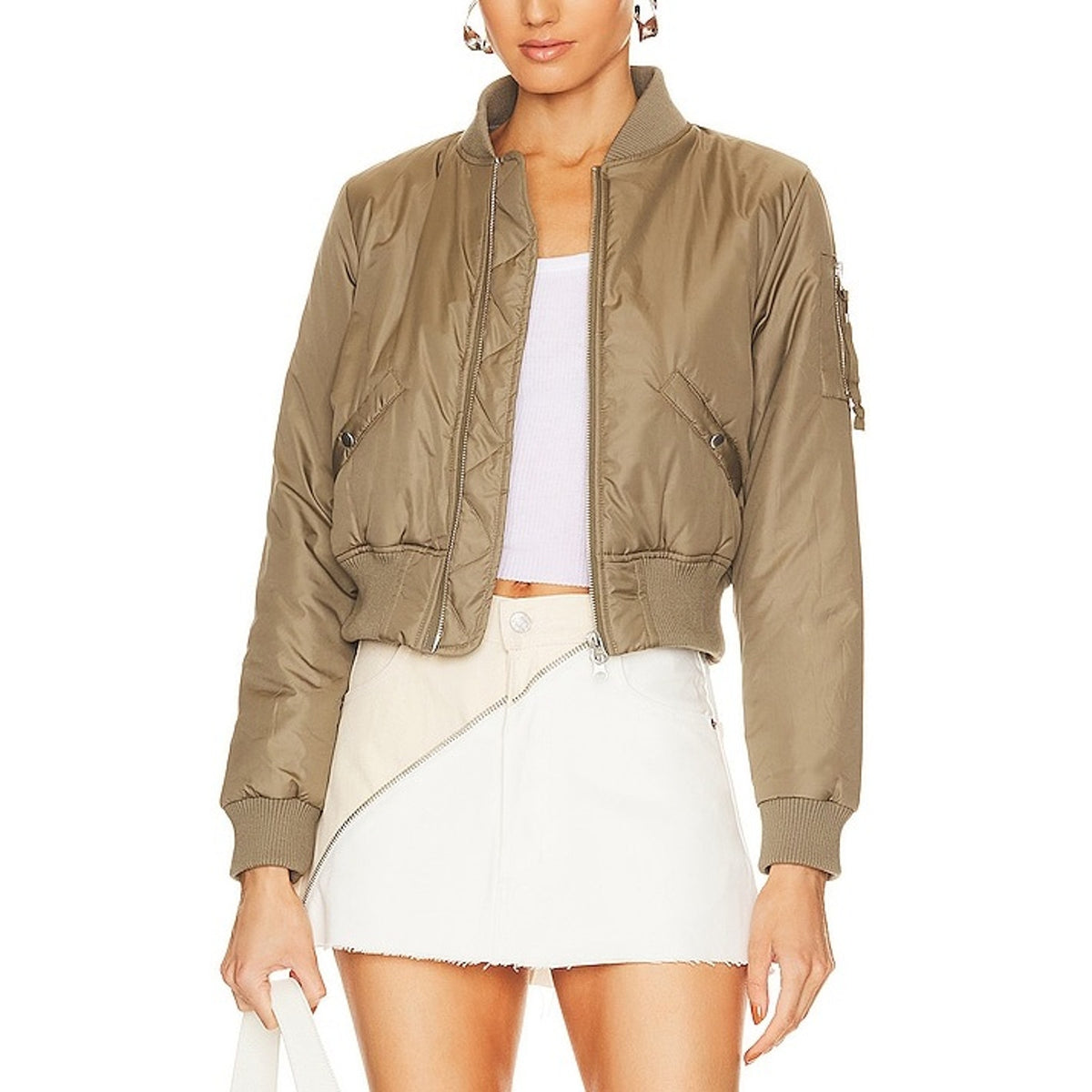 Nsf Classic Green Neil Bomber Jacket Size M