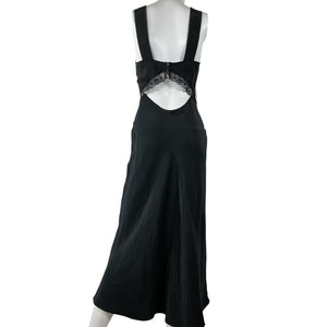 Reformation 'Provence' Black Silk Dress Size XS