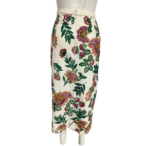 Misa Los Angeles Embellished Paisley Floral Thara Skirt Size L