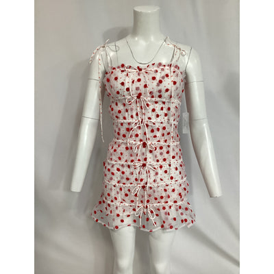 For Love & Lemons 'Agata' Red Mini Dress Size S - NWT