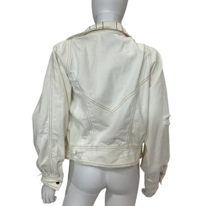 Retrofête Oversized Cream Lapel Jacket Size XS