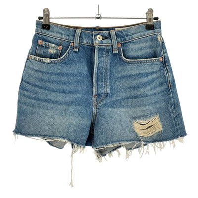 Rag & Bone Distressed Blue Denim Shorts Size 24