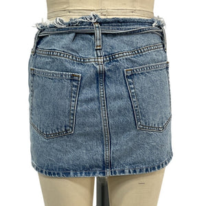 Grlfrnd Frayed Bisbee Tali Mini Skirt Size 26