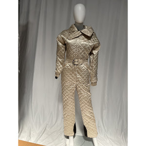 Cordova 'The Courmayeur' Tan Belted Quilted Ski Suit Size S