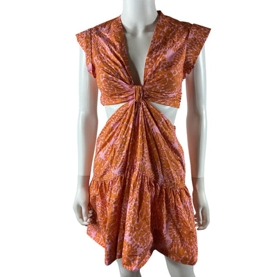 A.L.C. Vibrant Orange Lexi Dress Size 0