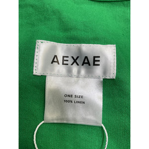 Aexae Lightweight Green Linen Sarong Skirt