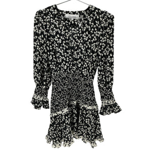 Elliatt Floral Black Liliana Mini Dress Size XS