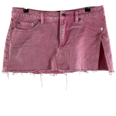 Ser O Ya Distressed Pink Zuri Mini Skirt Size 25