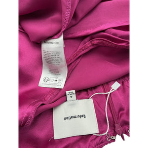 Reformation 'Daniela' Purple Silk Dress Size 6