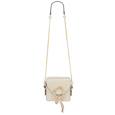 See By Chloé ‘Joan’ Cement Beige Leather Shoulder Bag OS