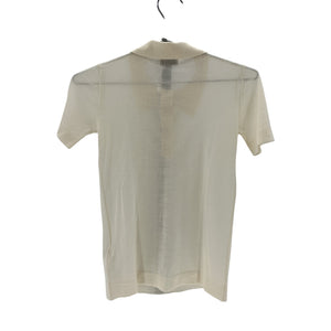Nanushka Fine Knit Beige Polo Size XS Merino Wool Shirt