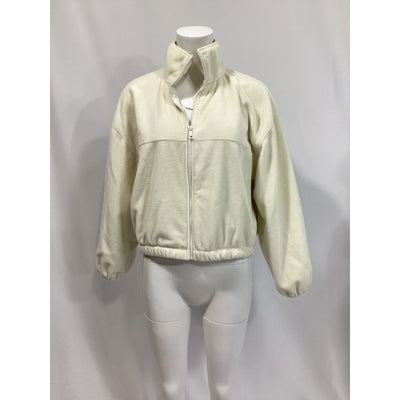Beyond Yoga Feeling 'Chill' White Cotton Jacket Size M