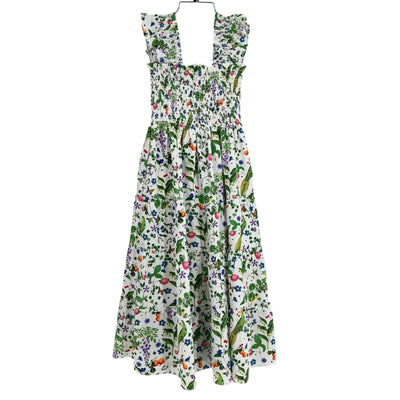 Hill House Home Floral Multicolor Ellie Artists Edition Midi Dress Size XS