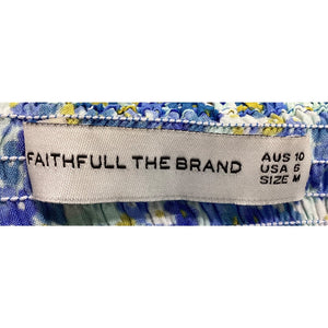 Faithfull The Brand Chic Lou Floral Print Domenica Mini Size M Dress