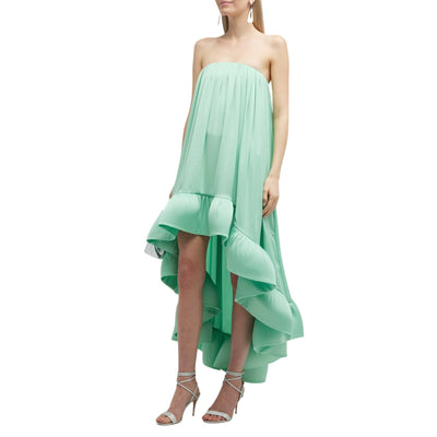 Alexis Ruffled French Green Alfi Gown Size XL
