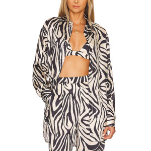 Ronny Kobo Bold Zebra Rico Top Size M