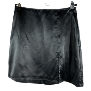 Reformation Silk Black Robbie Mini Skirt Size 0