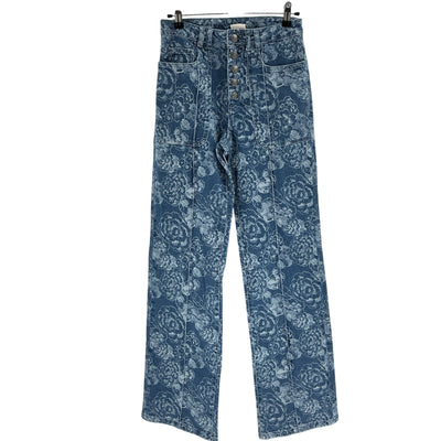 Cinq à Sept Floral Blue Vivian Denim Jeans Size 0