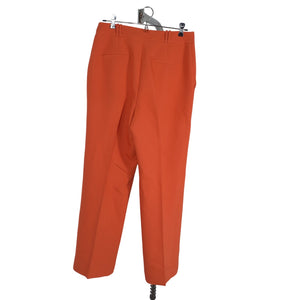Shona Joy Tailored Orange Irena Mid Rise Trousers Size 6