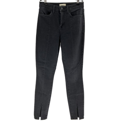 L'Agence Sleek Washed Black Jyothi Skinny Denim Jeans Size 25