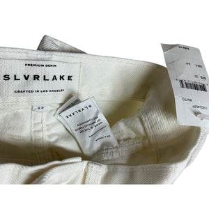 Slvrlake Distressed Ivory London Denim Jeans Size 23 NWT