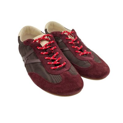 Veronica Beard Suede Burgundy Riviera Sneakers Size 9M