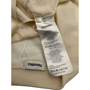 Nanushka Fine Knit Beige Polo Size XS Merino Wool Shirt