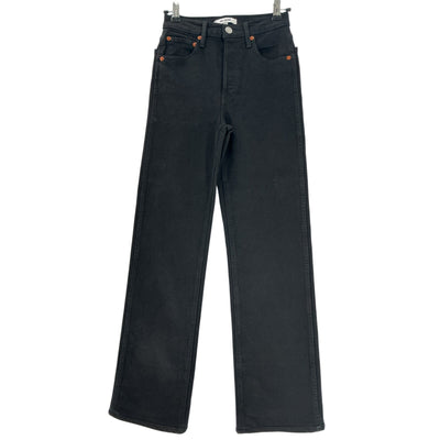 Re/Done Classic Black Originals 90s High Rise Loose Denim Jeans Size 23